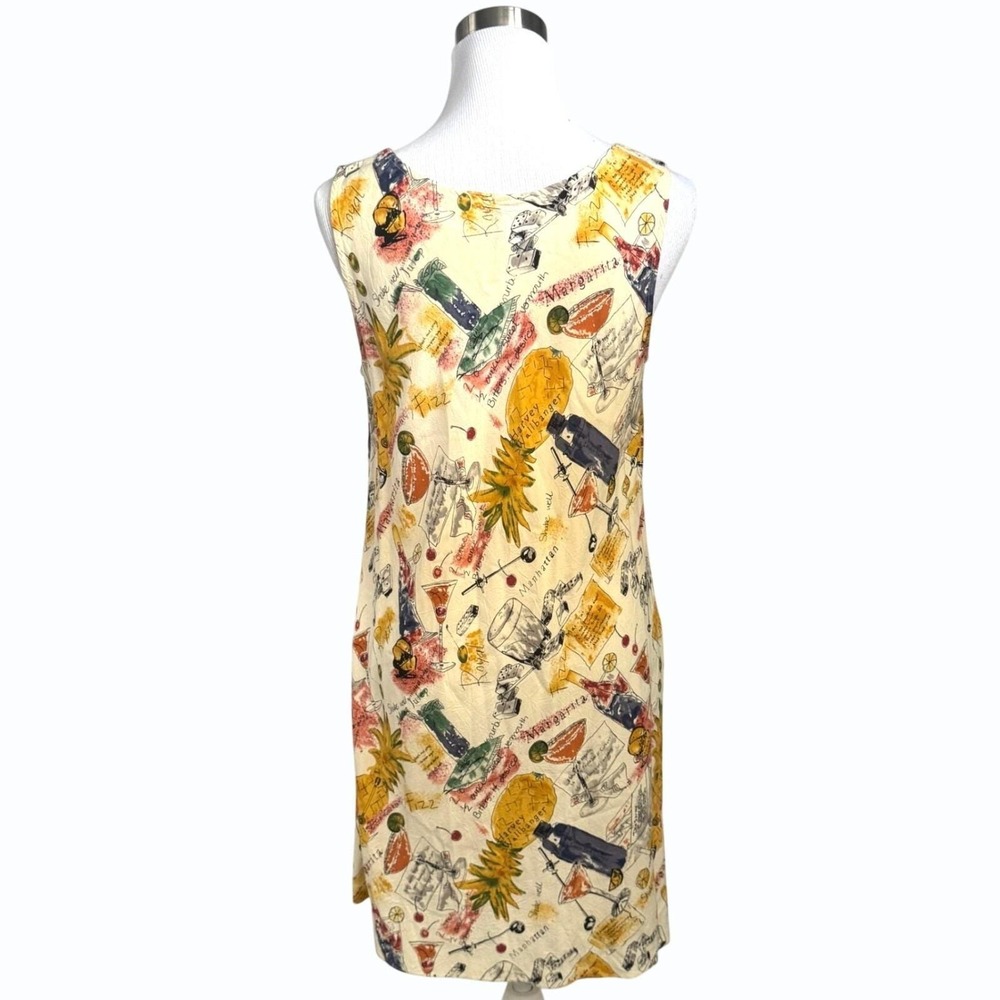 VTG Tori Richard Honolulu Sleeveless Hawaiian Dress Womens M‎ Novelty Cocktails - Picture 6 of 10